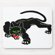 Schwarzer Panther - großer CAT Mauspads