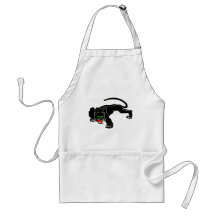 Schwarzer Panther - großer CAT Schürze