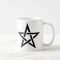 schwarzer Pentagramm Pentagramteufel 666 tassen