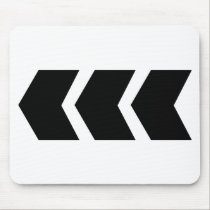 schwarzer Pfeil verlassen mousepads