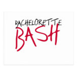 Schwarzer/roter Bachelorette heftiger Schlag Postkarte