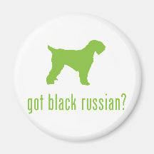 Schwarzer Russe Terrier Kühlschrankmagnete