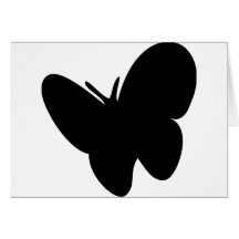 schwarzer Schmetterling - Schmetterlinge Karten