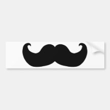 Schwarzer Schnurrbart Autosticker