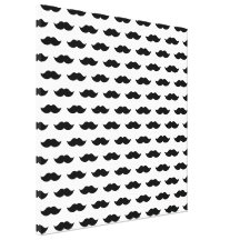 Schwarzer Schnurrbart-Hintergrund Gespannte Galeriedrucke