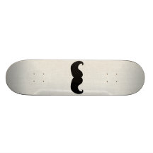 Schwarzer Schnurrbart Skateboardbretter