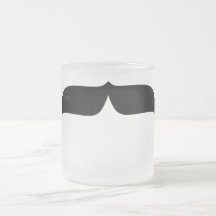 Schwarzer Schnurrbart Tee Tasse