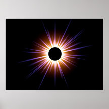 Schwarzer Sun Posterdruck