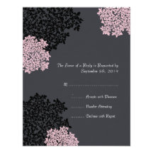 Schwarzer u. rosa Spitze-Hochzeit UAWG der Königin Personalisierte Ankündigungen