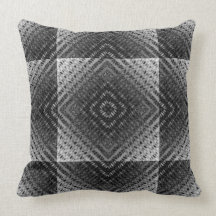 Schwarzer u. weißer umfassender Reversible Zierkissen