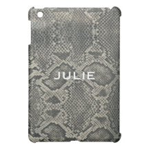 Schwarzer und grauer Imitat Snakeskin Ipad Kasten