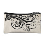 Schwarzer Vintager BlumenChic