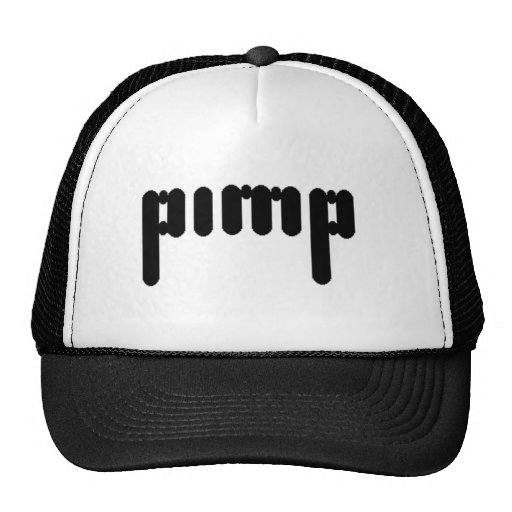 Schwarzer Zuhälter-Hut Cap
