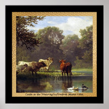 Schwarzes 12 X12 und Gold Plakat