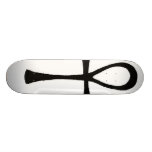 Schwarzes Ankh Skateboard Personalisiertes Skateboarddeck