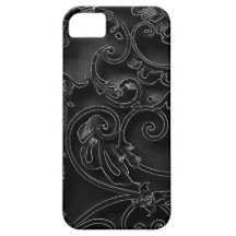 Schwarzes Barock iPhone 5 Schutzhülle