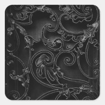 Schwarzes Barock Sticker