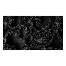Schwarzes Barock Visitenkarte