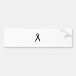Schwarzes Bewusstseinsband Autosticker