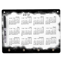 Schwarzes Blasen-Kalender ~ Keychain trockenes Lös