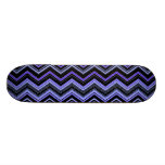 Schwarzes der Blues zigzag1 Skateboard Deck