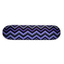 Schwarzes der Blues zigzag1 Skateboard Deck
