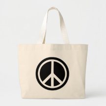 schwarzes Friedenszeichen Taschen