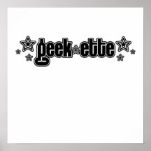 Schwarzes Geekette Poster