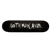 SCHWARZES, GOTH PUNK-ENGEL INDIVIDUELLE SKATEBOARDS