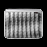 Schwarzes Hahnentrittmuster ipad sleeves
