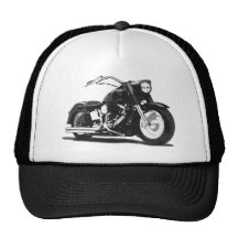 Schwarzes Harley Motorrad Trucker Mützen