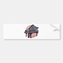 schwarzes Klavier Autosticker