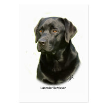 Schwarzes Labrador retriever Visitenkarten Vorlagen