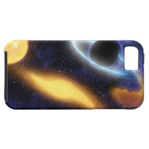 Schwarzes Loch und Stern iPhone 5 Etui