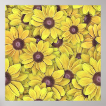 Schwarzes mit Augen Susans überall Poster