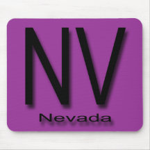 Schwarzes Nanovolt Nevada Mousepad