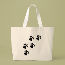 schwarzes niedliches Hundetatzenhündchen taschen