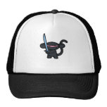 Schwarzes Ninja mit Klinge keine Wörter Trucker Caps