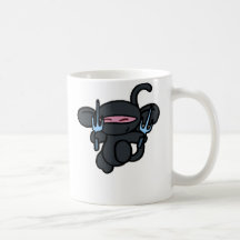 Schwarzes Ninja mit Sai-Keinen Wörtern Tasse