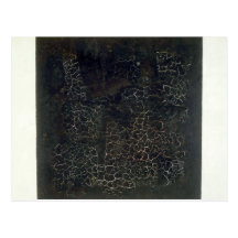 Schwarzes Quadrat Postkarte