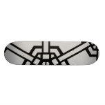 Schwarzes Reich Bedrucktes Skateboard