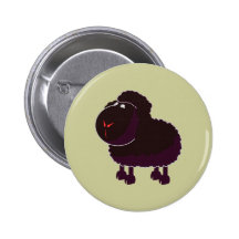 schwarzes Schaf black sheep Button