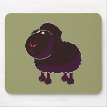 schwarzes Schaf black sheep Mauspad