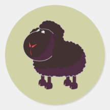 schwarzes Schaf black sheep Sticker