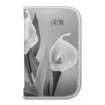 Schwarzes u. weißes Blumen Illustration-Gewohnheit Mappen
