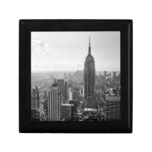 Schwarzes u. weißes New York City Schmuckschachteln