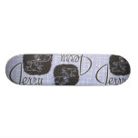 Schwarzes und blaues Skript Jerry skateboards