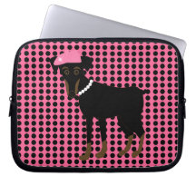 Schwarzes und TANminimale Pin-Laptop-Hülse Computer Sleeve Schutzhülle