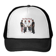 SCHWARZES UND WEISSER FAMILIEN-HUT DES BLOCKIERBOY RETRO CAP