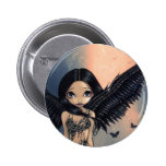 "Schwarzes Winged Engels-" Knopf Buttons